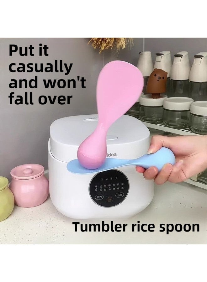 - Tumbler Rice Spoon Non-stick Rice Kitchen Can Be Vertical Spoon-Specification:Less Than Weng Rice Spoon - Image 3