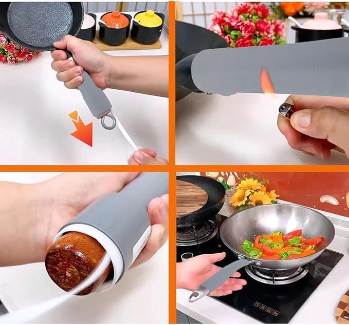 RHYDON RHYDON Pot Handle Heat Insulation Silicone Cover, Silicone Thermal Insulation Handle Cover, Pot Handle Heat, Grip Tape Anti-Scalding Heat Non-Slip Reusable (Multicolor) (Pack of 1)  - Image 3