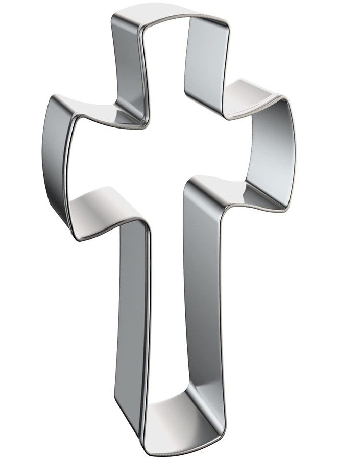 azflyife Cross Cookie Cutter Shapes Set, Azflyife 5 Piece Stainless Steel Metal Biscuit Mold Cookie Cutters with Chalice Holy Cup Crucifix Crucifixion for Easter Halloween Christmas Religious Baptism Communion - Image 3