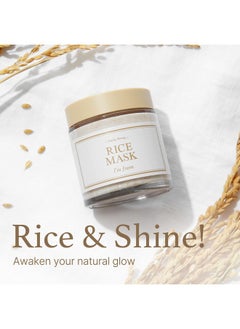 I'M FROM I'm from Rice Mask 3.88 Oz, Gentle Exfoliating Wash Off Facial Mask for Dull, Rough Skin, Pore Clearing, Remove Dead Skin Cells, Uneven Skin Tone, Smooth Skin, Moiustirinzg, Radiant  - Image 3