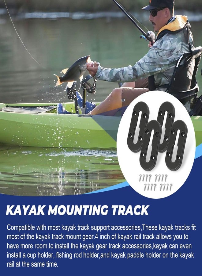 CHAR YONG Kayak Track,Kayak Low Profile Track,4Inch Kayak Rail,Kayak Accessories Mount Track,Kayak Gear Track for Fishing Rod Holder,Kayak Rail Track for Paddle Holders,Fish Fider,Cup Holder,Anchor Cleats,4Pcs - Image 5