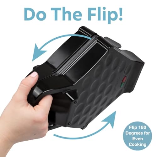 CucinaPro Bubble Waffle Maker- Electric Non stick Hong Kong Egg Waffler Iron Griddle w/Ready Indicator Light- Ready in under 5 Mins- Recipe Guide Included, Make Delicious Ice Cream Cones for Xmas Gift or Treat - Image 4