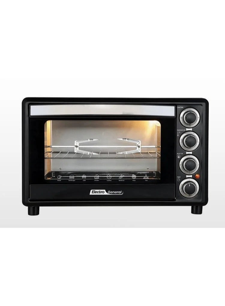الكترو جنرال فرن كهربائي الكترو جنرال، 60 لتر، 2200 واط، SVN-60RML - أسود - Image 2