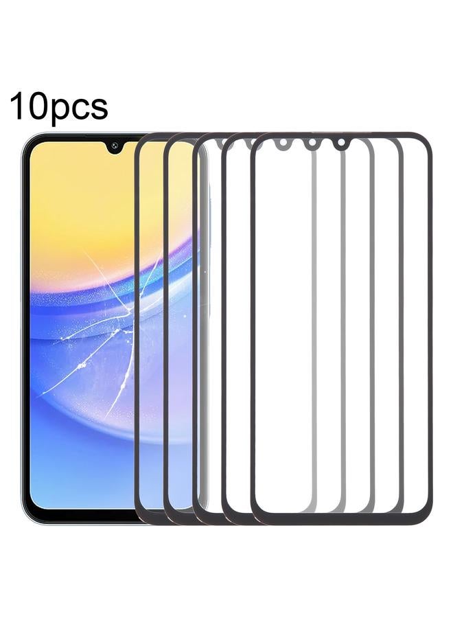 erorex For Samsung Galaxy A15 5G SM-A156B 10pcs Front Screen Outer Glass Lens with OCA Optically Clear Adhesive - Image 1