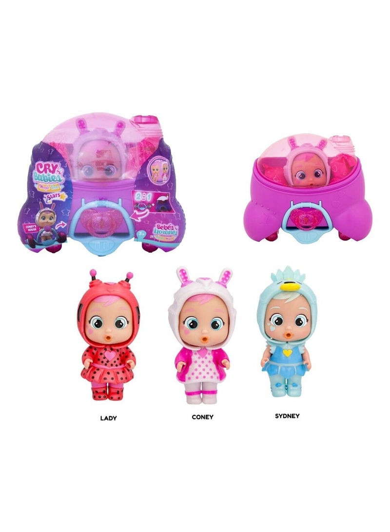 Cry Babies Stars Houses, Assorted 1 Piece (Style & Color May Vary) | Collectable Figure | Cries Real Tears - Image 1