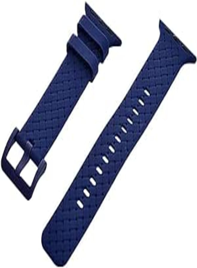 Generic Silicone Adjustable And Expandable Watch Strap With Youthful Design For Unisex Compatible With Smart Watches 38/40/41MM - Navy