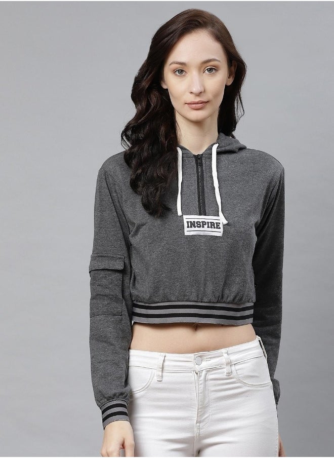 Hubberholme Charcoal Sweatshirt For Women  - Image 4