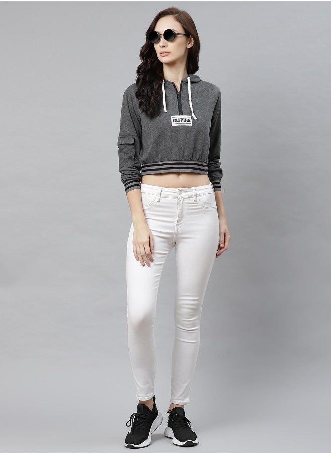 Hubberholme Charcoal Sweatshirt For Women  - Image 3