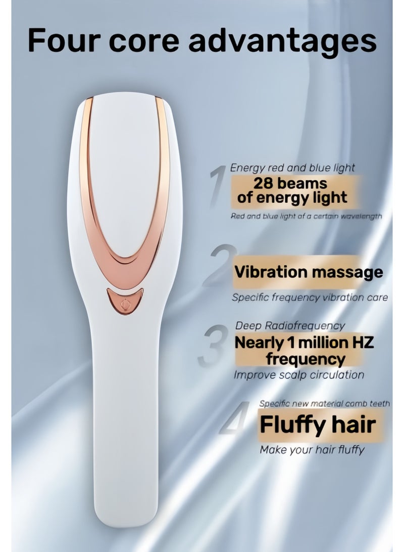 KADRAMA Electric Hair Growth Comb Infrared Laser Hair Care Style Anti-Hair Loss Hair Red Light Treatment Head Massager Hair Brush - Image 2
