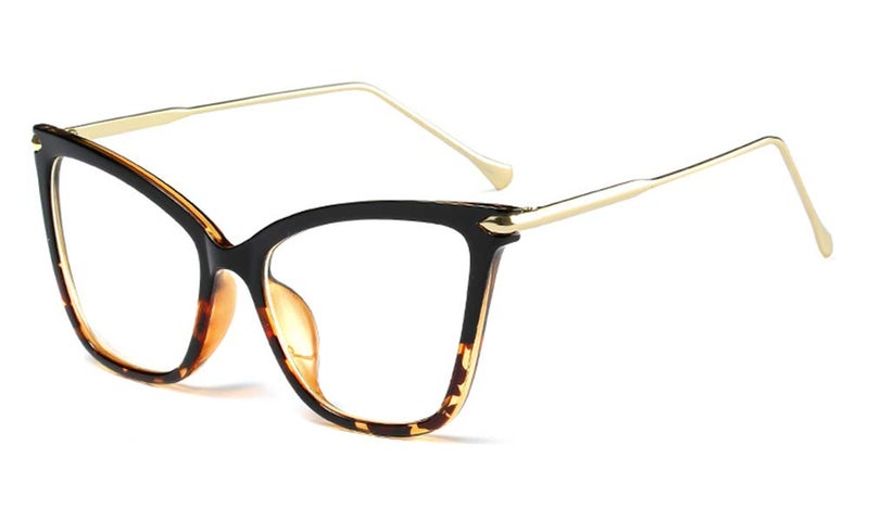 FEISEDY New Oversized Cat Eye Glasses Frame Eyewear for Women B2460 - Image 2