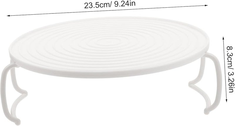 2 Tier Microwave Steaming Rack Storage Tray for Cooking Heating Versatile Kitchen Accessory - Image 3
