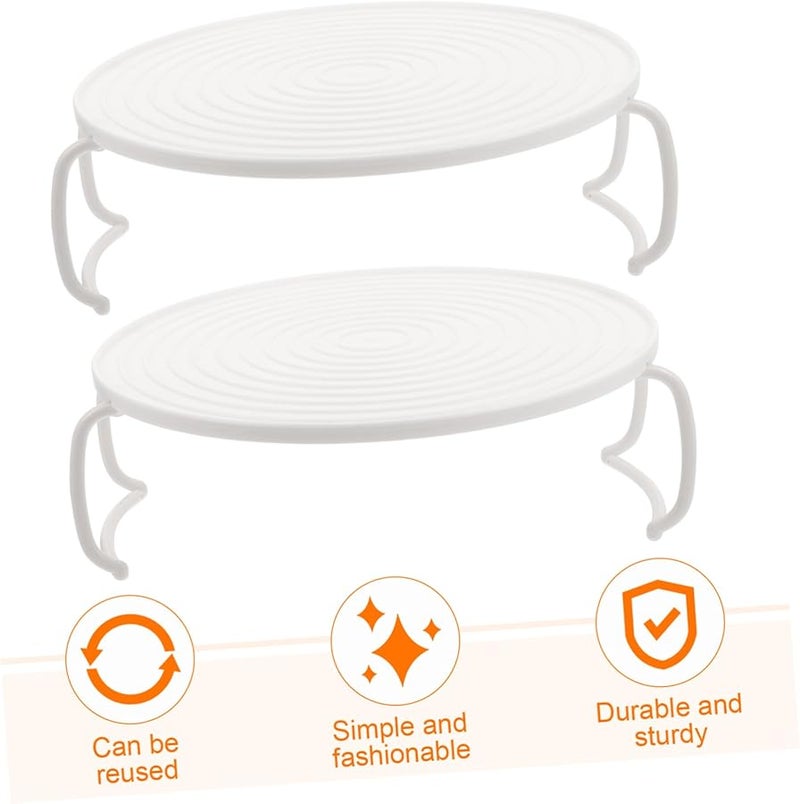 2 Tier Microwave Steaming Rack Storage Tray for Cooking Heating Versatile Kitchen Accessory - Image 5