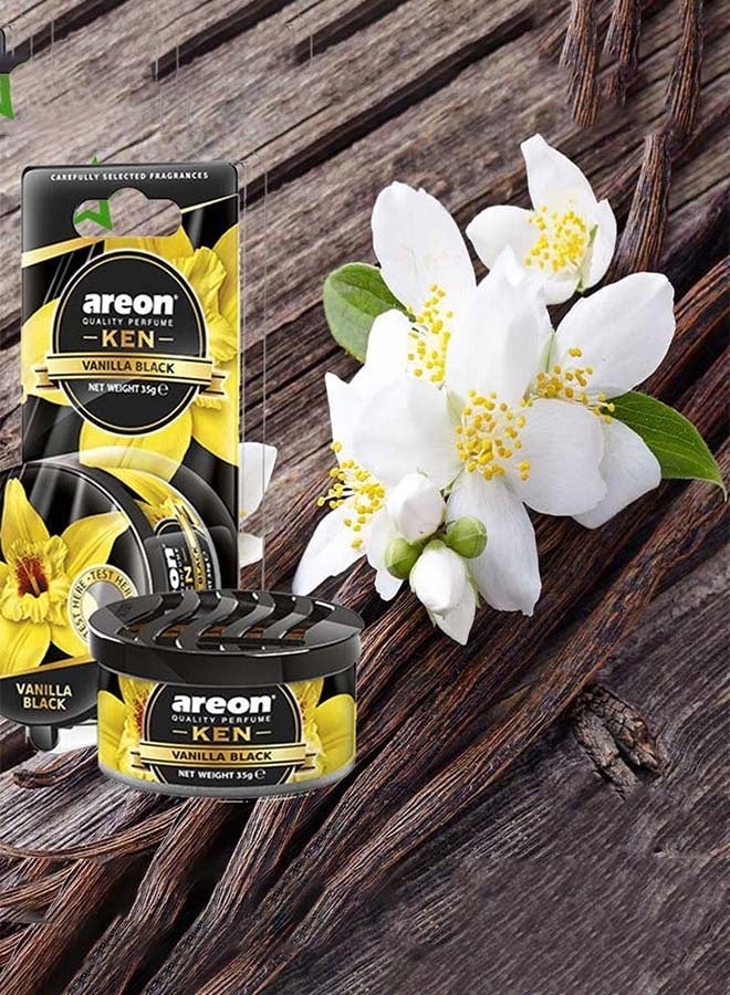 Areon Ken Car Air Freshener – Vanilla Black Scent, Long Lasting Perfume for Car, Home & Office - Image 5