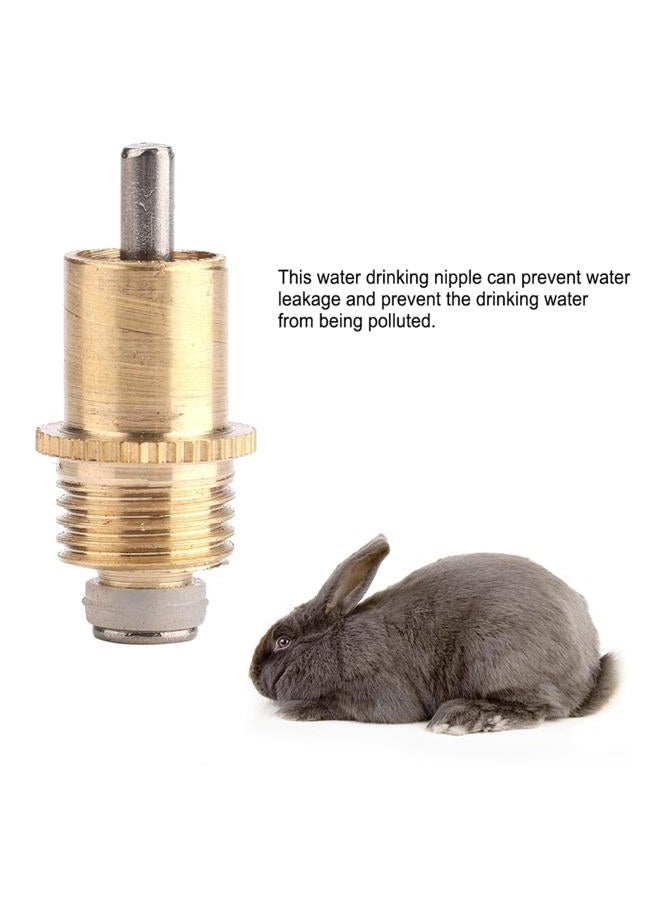 Beufee 20PCS Rabbit Drinker , Rabbit Drinker Rabbit Water Drinker Screw in Type Rabbit Waterer Farm Poultry Watering System Cage Accessories - Image 3