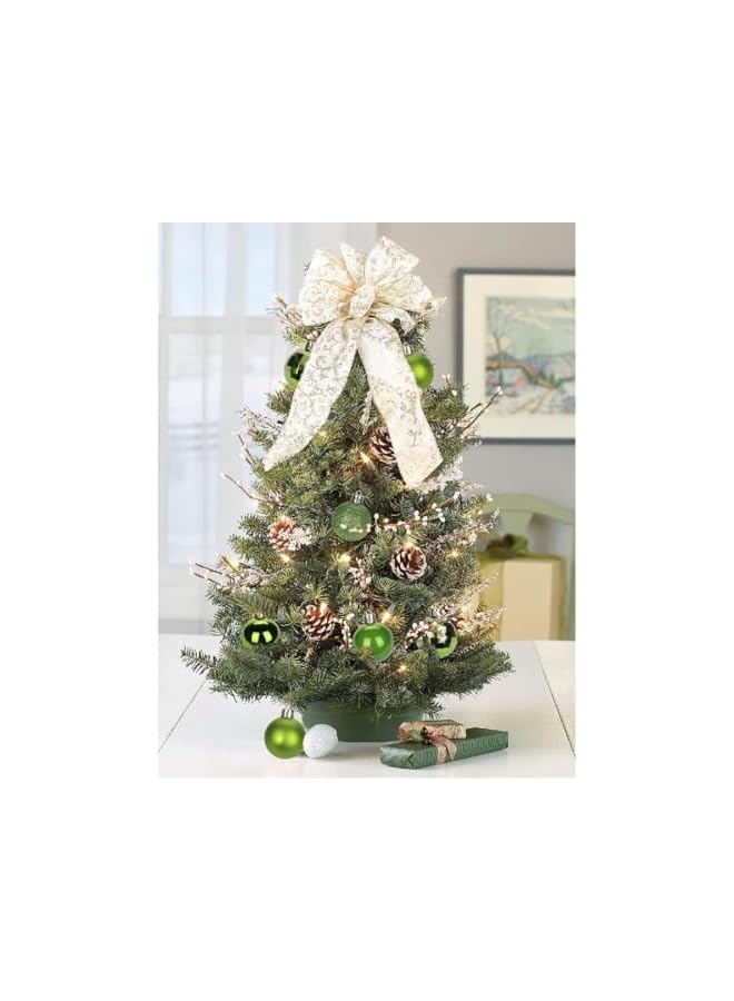 The Bros Christmas Ball Ornaments 6CM Ball- Set of 10, Xmas Tree Baubles, Holiday Decorations for Home, Party, and Tree, Color-Lime-Green - Image 4