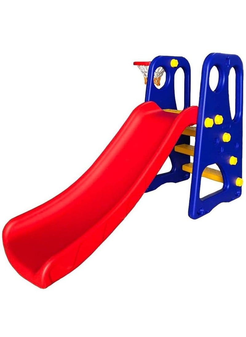 RBWTOYS RBWTOYS  Plastic Baby Toy  2 in 1  Slide with Baskeet Hoop. RW-16343.  - Image 2