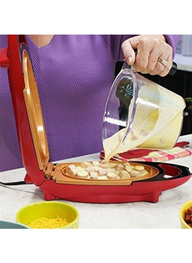 إسكدنيا بيتزا ماكينة بيتزا محسنة حديثاً لوحات غير عصا فرن بيتزا صانع المنضدة الكهربائية فرن الفرن للاستخدام المنزلي - Image 2