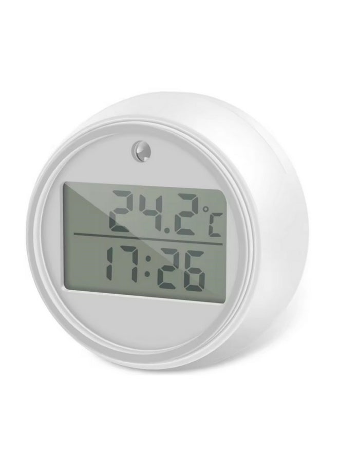 1PC Digital Ice Bath Thermometer with LCD Display High and Low Temp Alarm LED Flashing Light Timer Function Floating Water Thermometer for Swimming Pools and Baths - Image 1