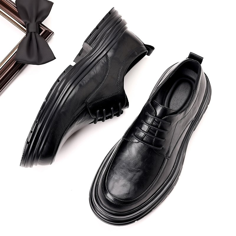 48 Plus Size Round Toe Men'S Derby Shoes Black Work Business Casual Dress Shoes Wedding Groom Men'S Shoes 47 - Image 3