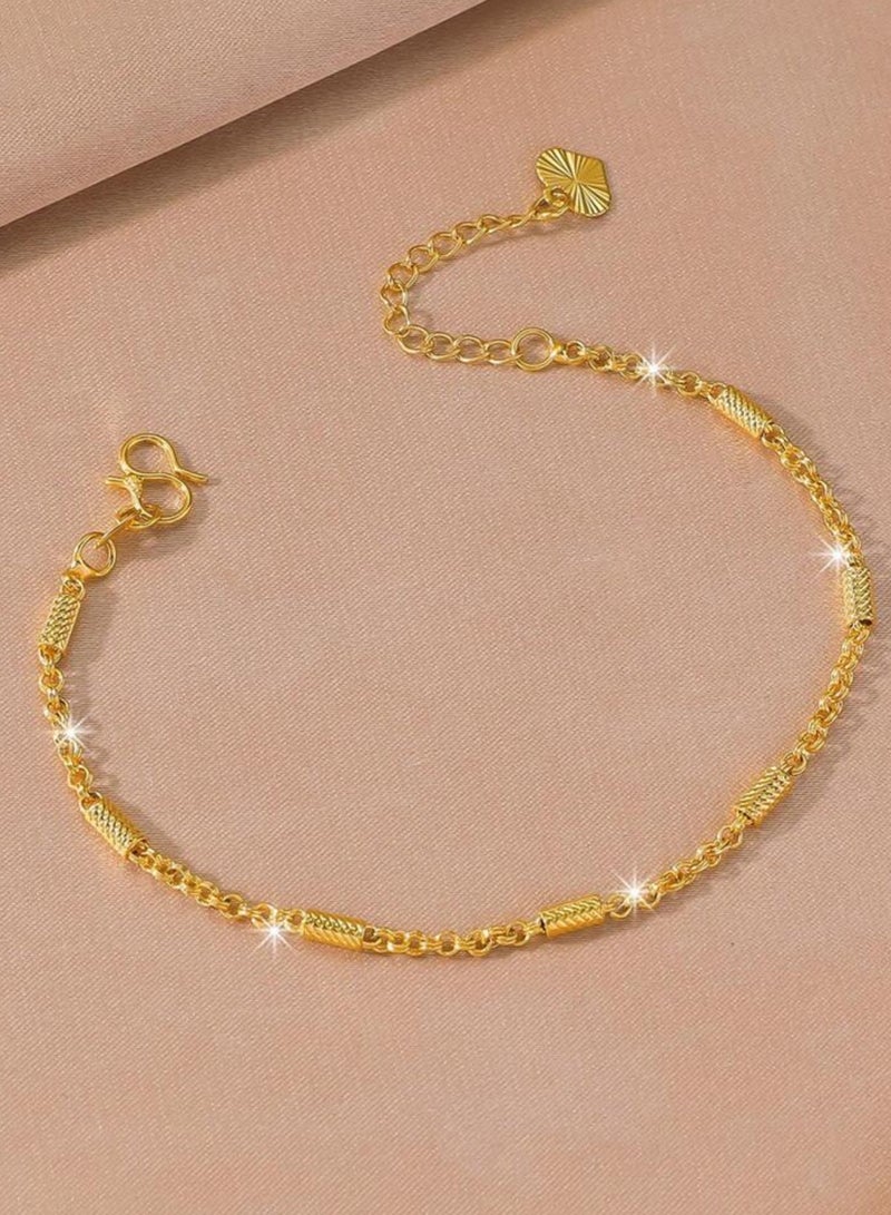 غولدماكس اسوارة نسائية شبيهة بالذهب مطلية باللون الذهبي عيار 21 - Image 1