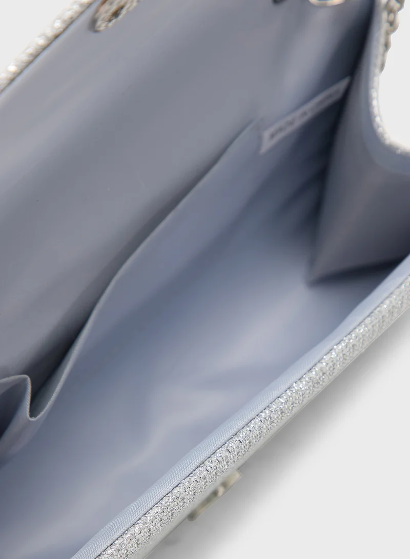 Ella Limited Edition Sparkle Embellished East-West Clutch