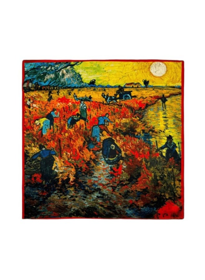 Scarf made of soft natural silk, characterized by its bright colors and delicate prints, high-quality material - imported - Image 2