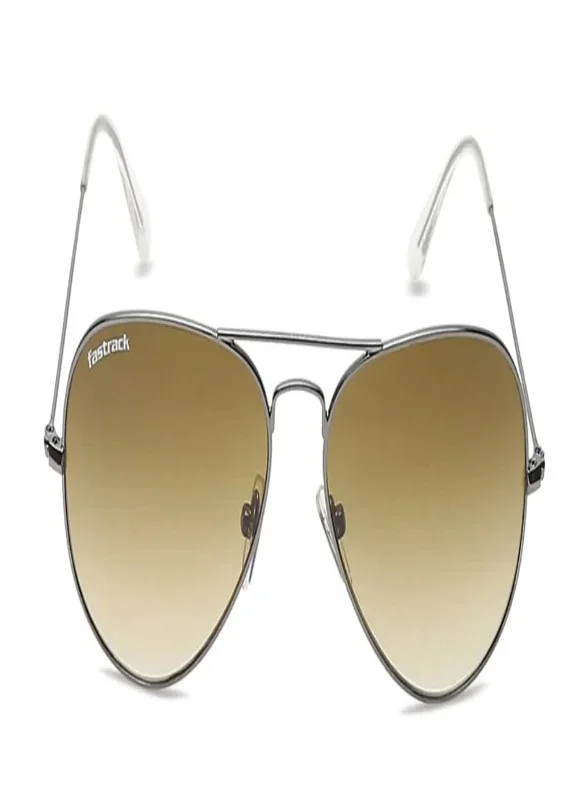 fastrack Gun metal Aviator Men Sunglasses (M165BR18G|57)