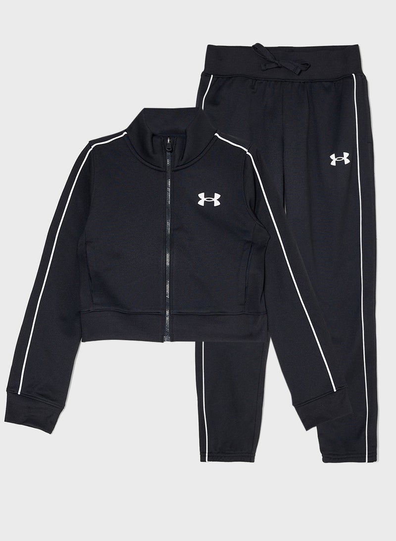 اندر ارمر طقم رياضي قصير محبوك للأطفال - Image 1