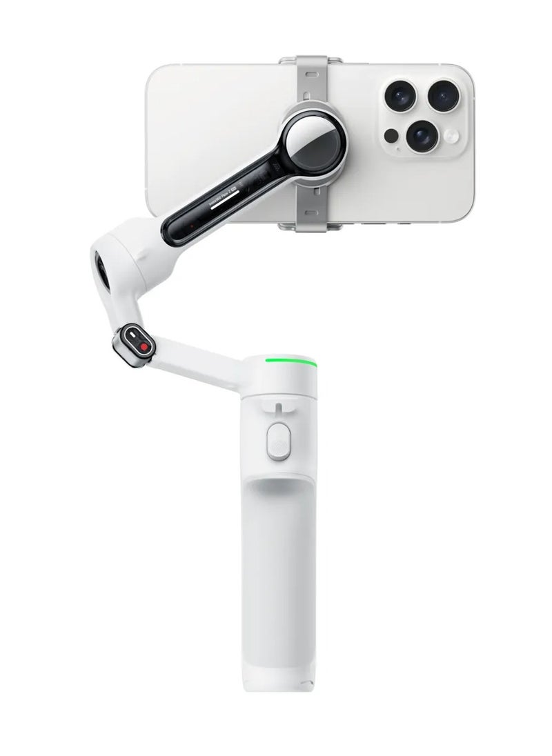 Insta360 - FLOW 2 PRO | Creator Kit | Ultimate AI Tracking Gimbal Stabilizer. Achieve smooth, pro-level shots with advanced AI tracking and sleek design. Perfect for creators on the go! – Summit White - Image 1