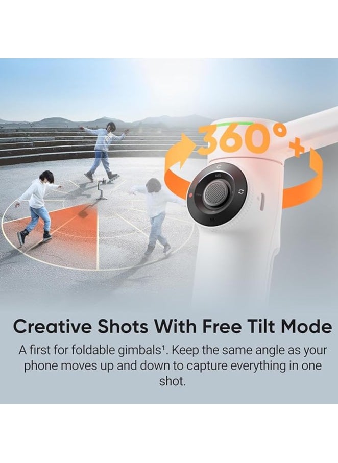 Insta360 - FLOW 2 PRO | Creator Kit | Ultimate AI Tracking Gimbal Stabilizer. Achieve smooth, pro-level shots with advanced AI tracking and sleek design. Perfect for creators on the go! – Summit White - Image 1
