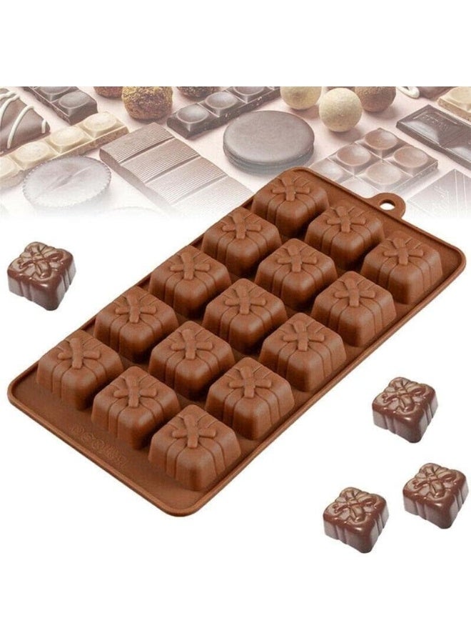 Silicone Freezer Tray, Silicone Candy Molds, Chocolate Moulds, Food Grade Silicon Mold for Making Jelly Candy Chocolate Desserts Ice Cube Cake Decoration (STYLE D) - Image 5