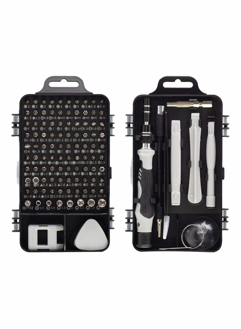 SOLARAE 115 in 1 Precision Screwdriver Set, Magnetic Mini Screwdriver Set DIY Hand Work Repair Tools Kit for iPhone, Laptop, PC, Watch, Gl and Other Electronics, Small Screwdriver Kit with Case - Image 1