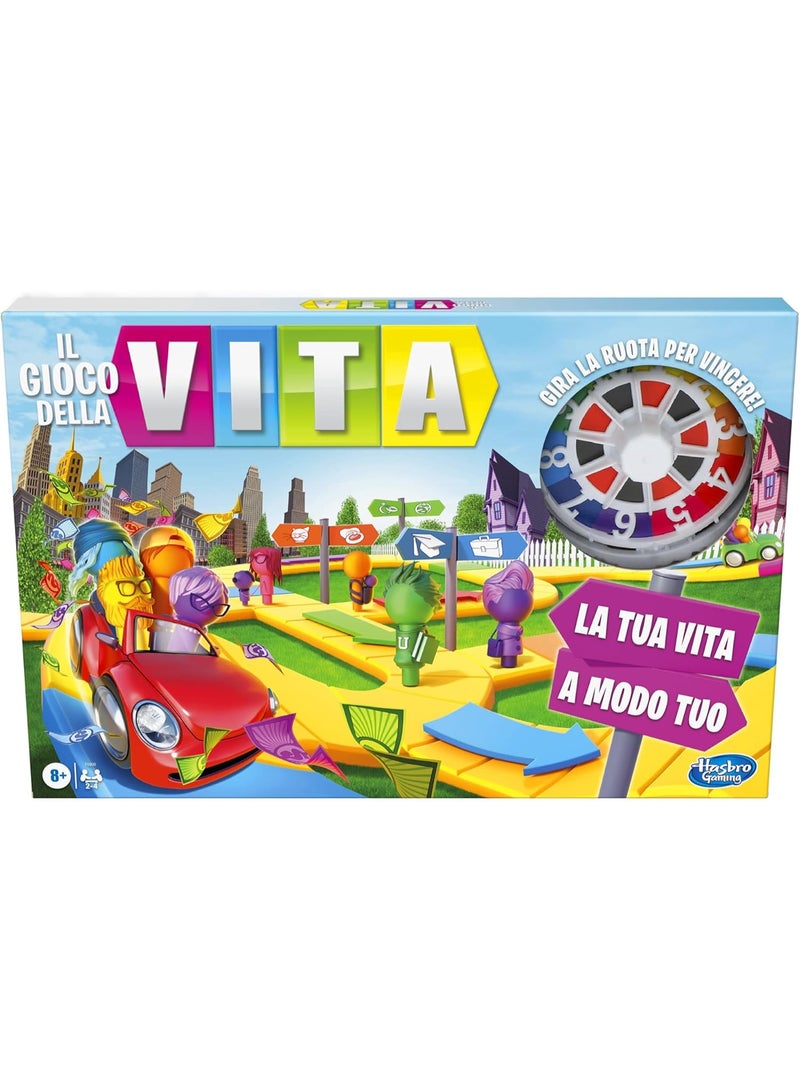 HASBRO - GAMING لعبة حياة لوحة - لعبة عائلية ممتعة مع مراحل الحياة، تدوير للفوز، بطاقات العمل وتتبع الاستثمارات، للأعمار 8+ - Image 2