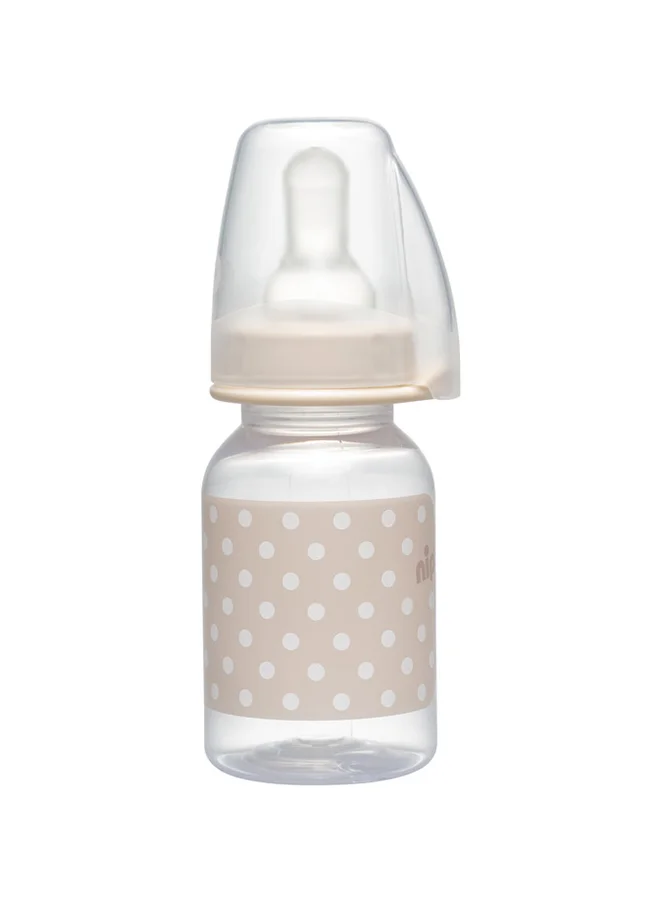 نيب Trendy Silicone Bottle 125 ML, Dots Peach