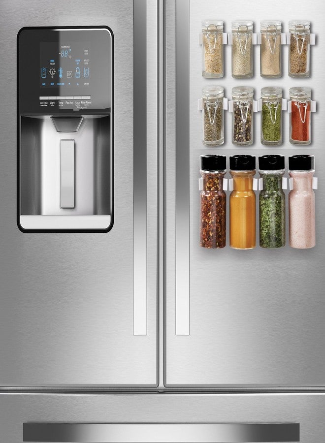 Good Cooking Magnetic Spice Rack Gripper Clips- Set of 12 Universal Spice Jar Clips - Easily Organize and Reorganize Dispensers- No Screws Needed - Image 3