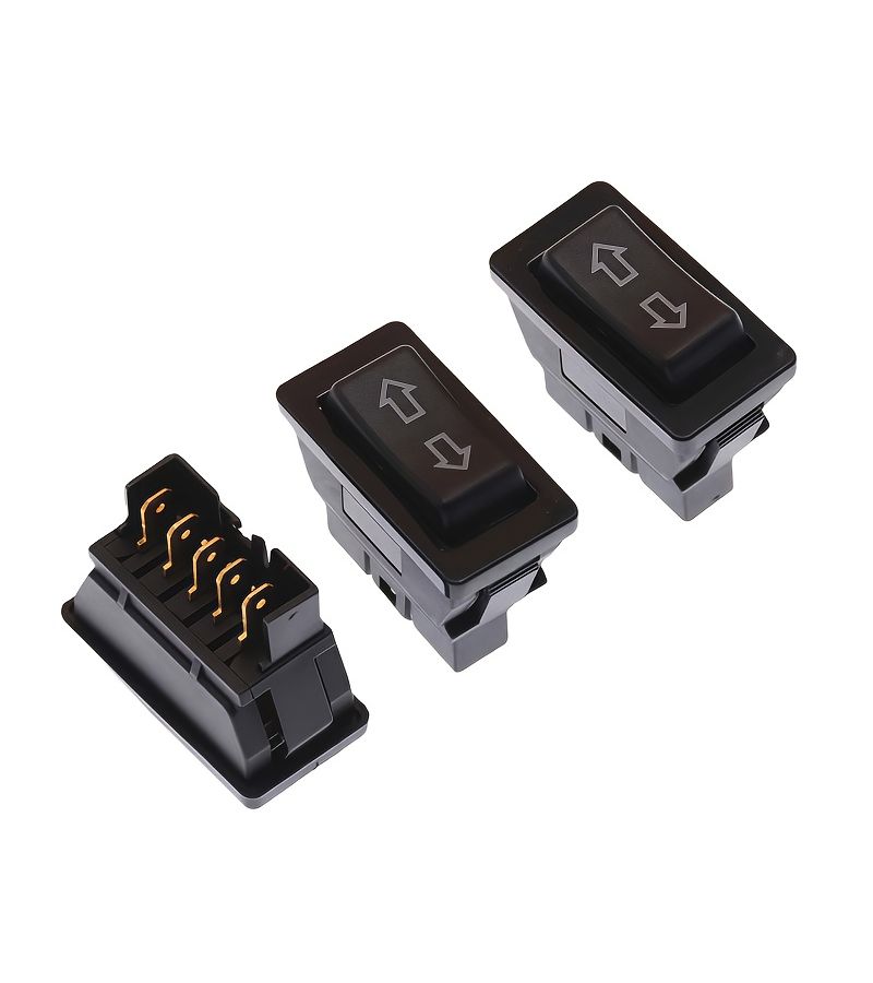 5 Black Double Pole Double Throw Car Rocker Switch for Electric Window Regulator Arrow - Image 4