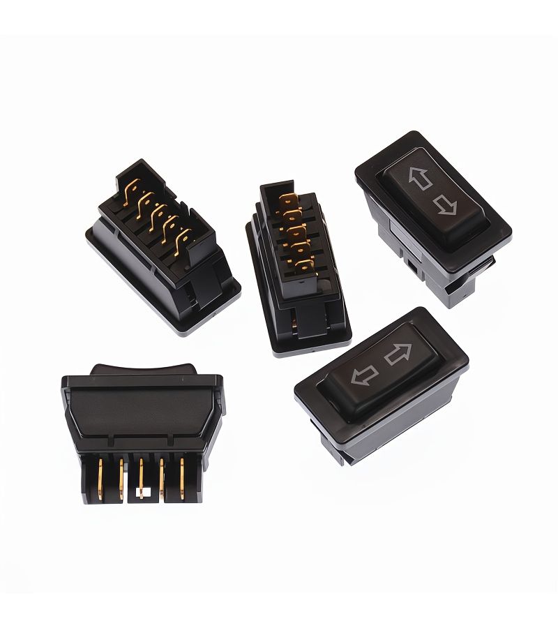 5 Black Double Pole Double Throw Car Rocker Switch for Electric Window Regulator Arrow - Image 3