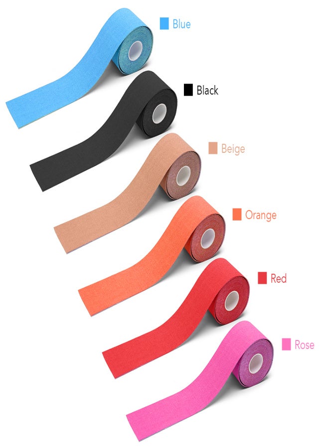 POWERTI 16FT Sports Bandage Anti-allergic Muscle Support Athletic Tape Pain Relief Muscle Tape Shin Splints for Shoulder Knees Elbows - Image 2