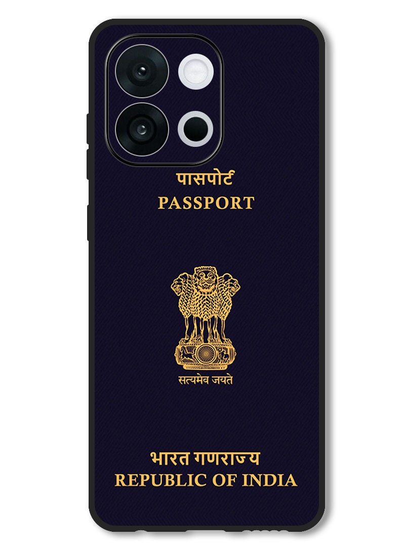 Theodor Case Compatible with OnePlus 13T 6.32 Inch Protection Shockproof Bumper Cover India Passport - Image 1