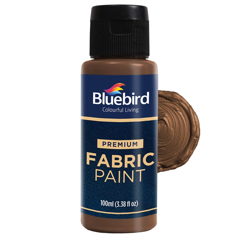 BLUEBIRD Fabric Paint Metallic Shade Coffee 34 Fl Oz Permanent Fabric Paints for Clothes Furniture Upholstery - Image 2