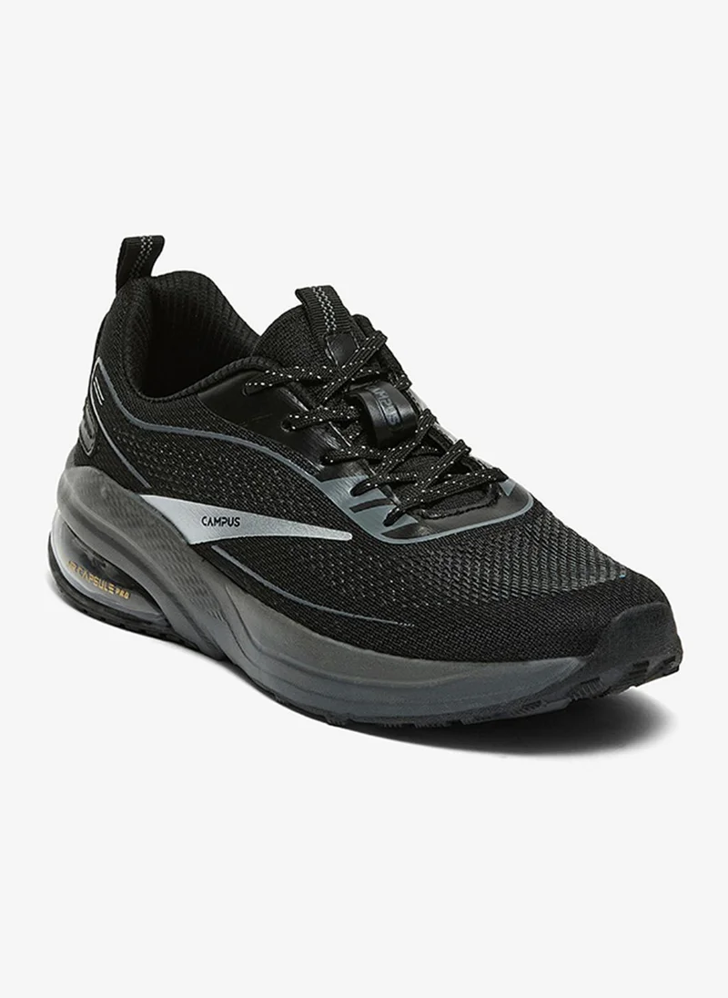 Campus Black Men Acetate Yoga Max Lace-Up Running Shoes-Black for Men | Best Price UAE