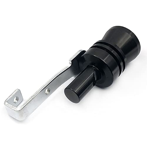 DEVMO 2pcs XL Size Aluminum Alloy Universal Turbo Sound Exhaust Muffler Pipe Whistle Car Roar Maker (XL-Black) - Image 3