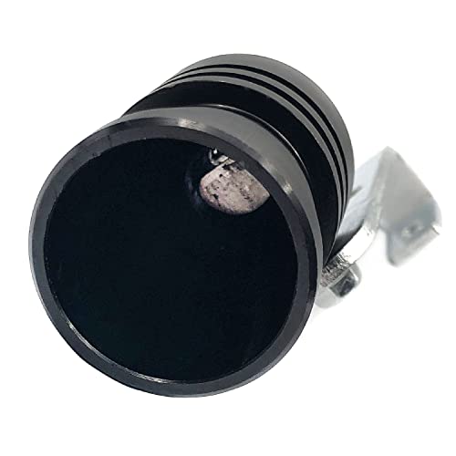 DEVMO 2pcs XL Size Aluminum Alloy Universal Turbo Sound Exhaust Muffler Pipe Whistle Car Roar Maker (XL-Black) - Image 4