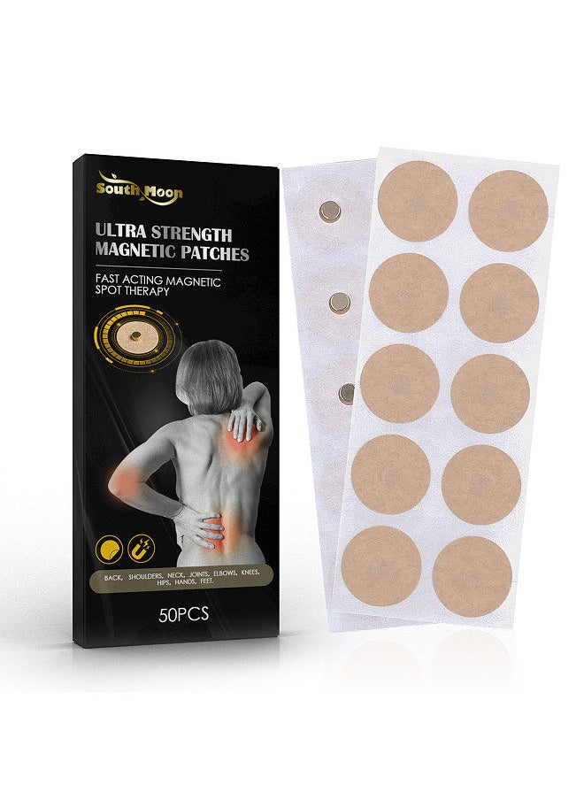 SOUTH MOON South Moon 50Pcs/Box Acupuncture Points Magnetic Patches Non-woven Fabric Pain Relief Reduce Inflammation Improve Blood Circulation  - Image 1