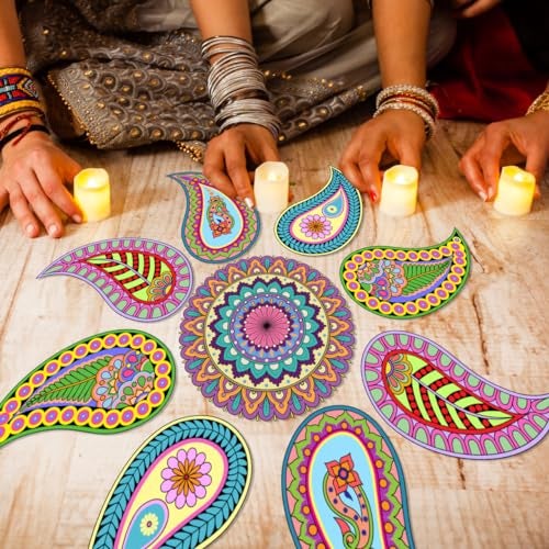 Ambiyaa PVC Vinyl Handmade Rangoli Self Adhesive Sticker (Ambiyaa) - Image 3