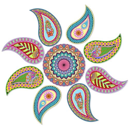 Ambiyaa PVC Vinyl Handmade Rangoli Self Adhesive Sticker (Ambiyaa) - Image 1