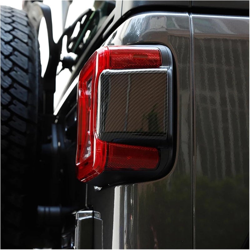 Compatible for Jeep Wrangler JL Gladiator JT 2018-2023 LED Taillight Version Rear Lamp Light Decoration Cover Trim Car Exterior Accessory(Blue) - Image 4