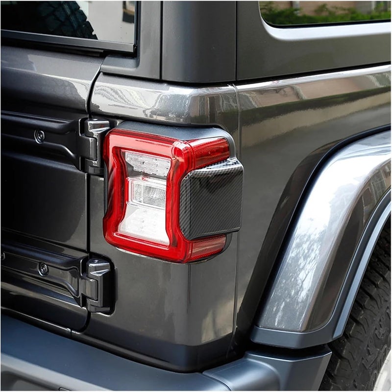 Compatible for Jeep Wrangler JL Gladiator JT 2018-2023 LED Taillight Version Rear Lamp Light Decoration Cover Trim Car Exterior Accessory(Blue) - Image 5