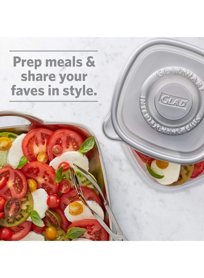 GladWare Home Mini Round Food Storage Containers, Small Food Containers Hold 4 Ounces of Food, 8 Count Set | With Glad Lock Tight Seal, BPA Free Containers and Lids - Image 3