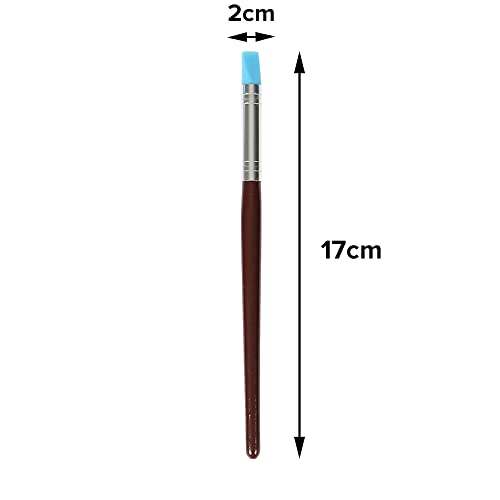 Fine Décor FineDecor Silicone Modeling Tool Set (5 Pcs), Fondant/Gumpaste Tool 5PCS 5 Size Rubber Tip Silicon Brushes Pottery Clay Pen Shaping Carving Tools - FD 3002 - Image 4